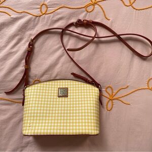 Yellow Gingham Dooney & Bourke Crossbody